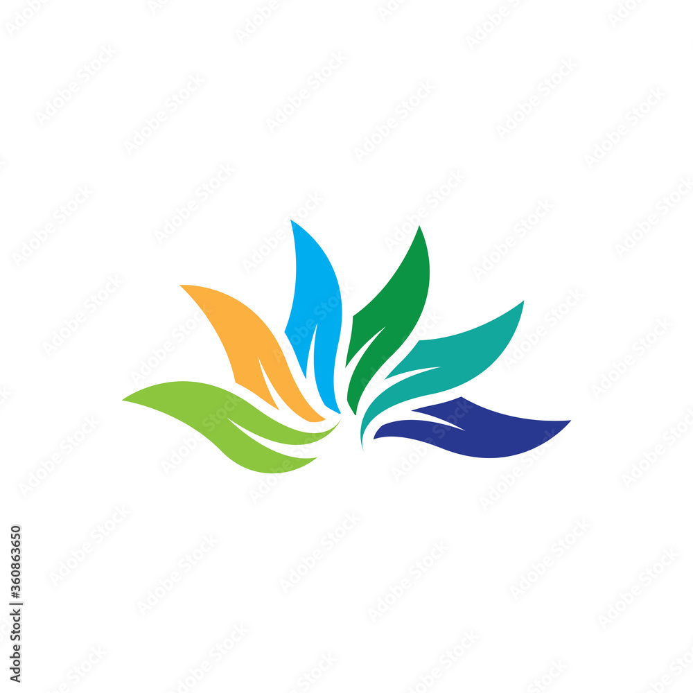 Logos of green Tree leaf ecology Logos of green Tree leaf ecology
