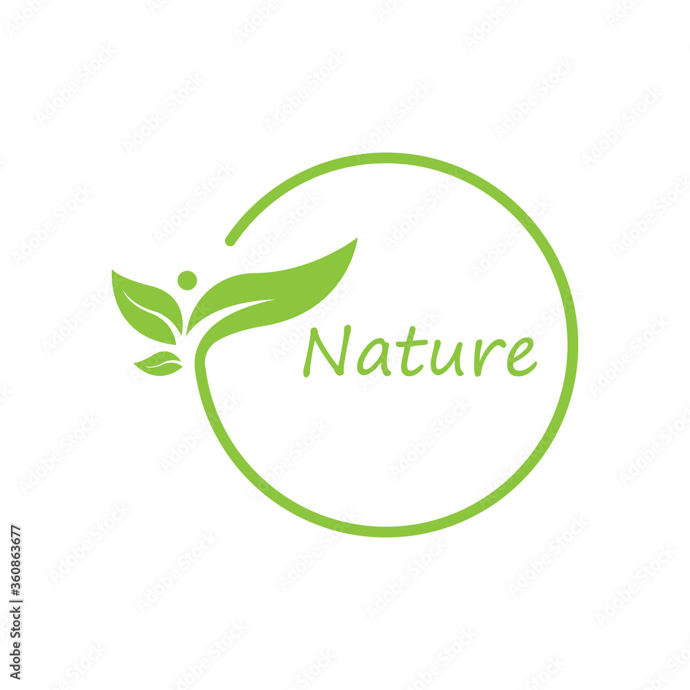 Logos of green Tree leaf ecology Logos of green Tree leaf ecology