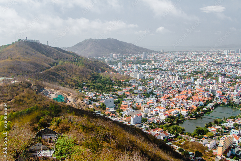 Fototapeta premium Panoramic view of Vung Tau, Southern Vietnam