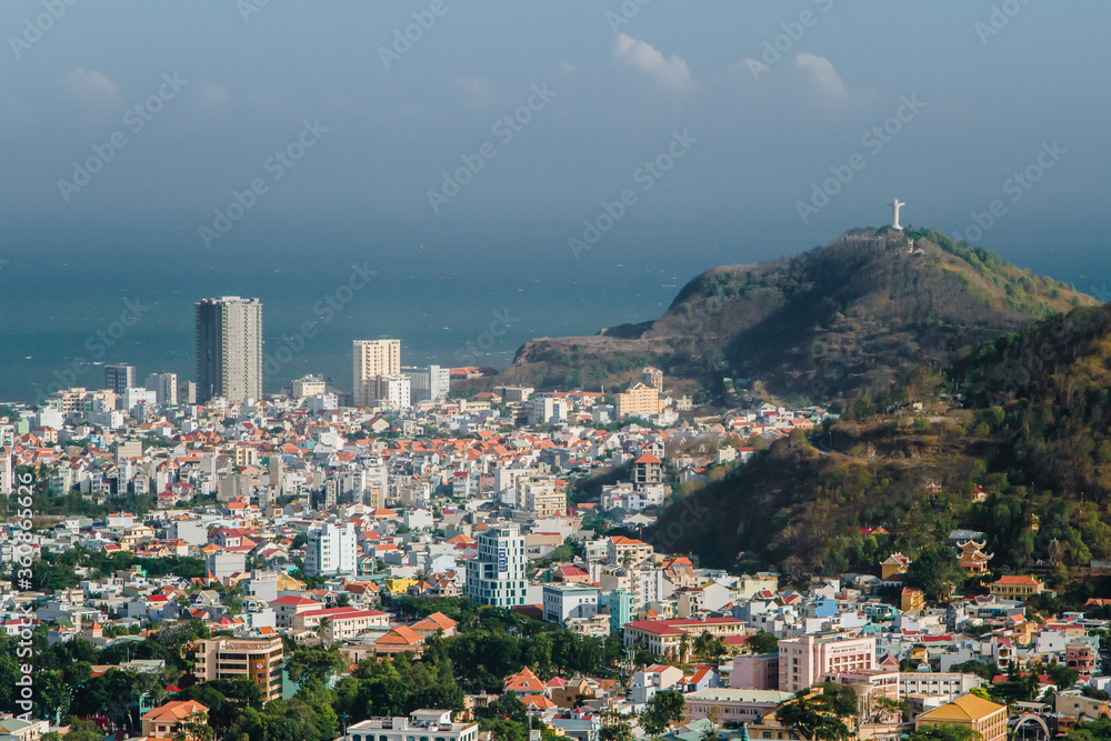 Fototapeta premium Panoramic view of Vung Tau, Southern Vietnam