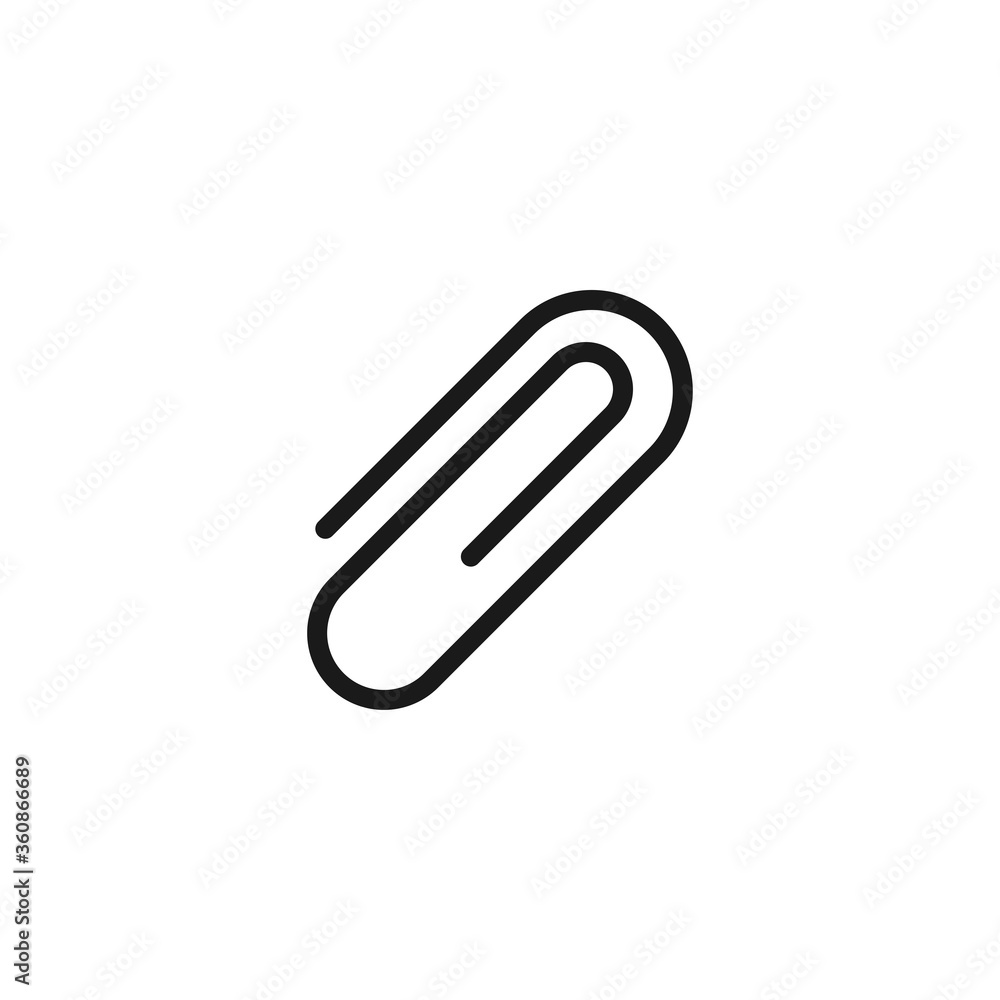 Attachment icon. Paperclip symbol modern, simple, vector, icon for website design, mobile app, ui. Vector Illustration Attachment icon. Paperclip symbol modern, simple, vector, icon for website design, mobile app, ui. Vector Illustration