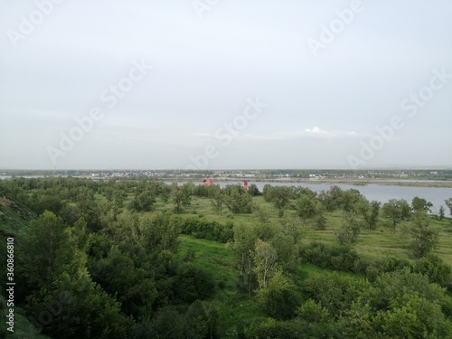 aerial view of the city