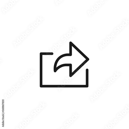Share button icon. Vector Illustration