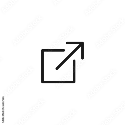 External link icon. New window symbol modern, simple, vector, icon for website design, mobile app, ui. Vector Illustration