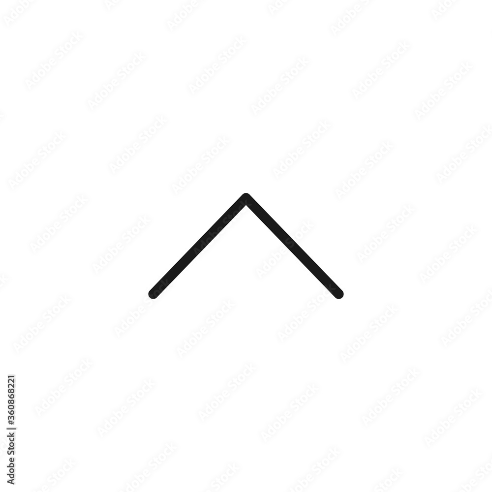 Chevron up icon. Arrow symbol modern, simple, vector, icon for website design, mobile app, ui. Vector Illustration Chevron up icon. Arrow symbol modern, simple, vector, icon for website design, mobile app, ui. Vector Illustration