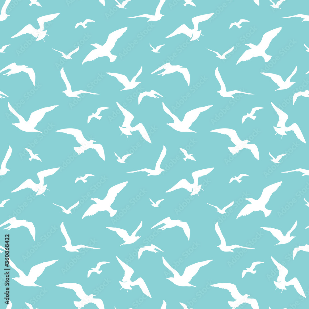 Seagulls seamless pattern Seagulls seamless pattern