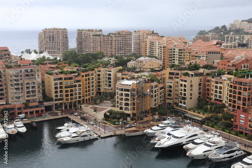 Le port de Monaco vu de haut, ville de Monaco, Principauté de Monaco © ERIC