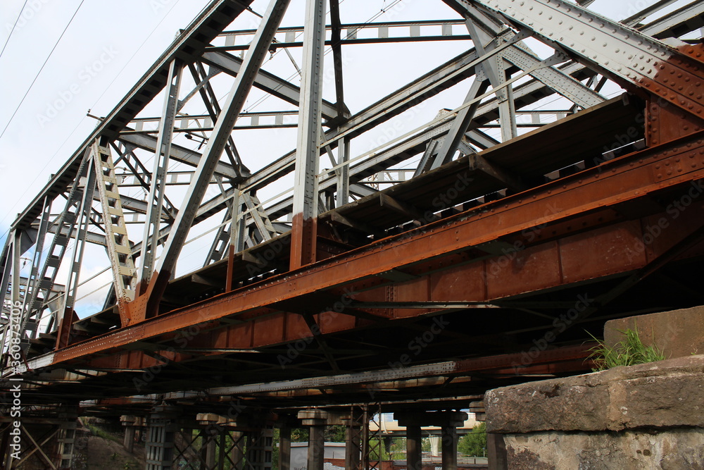 Railway metal bridge Railway metal bridge