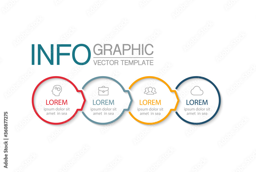 Vector infographic template with 4 steps or options. Data presentation, business concept design for web, brochure, diagram. Vector infographic template with 4 steps or options. Data presentation, business concept design for web, brochure, diagram.