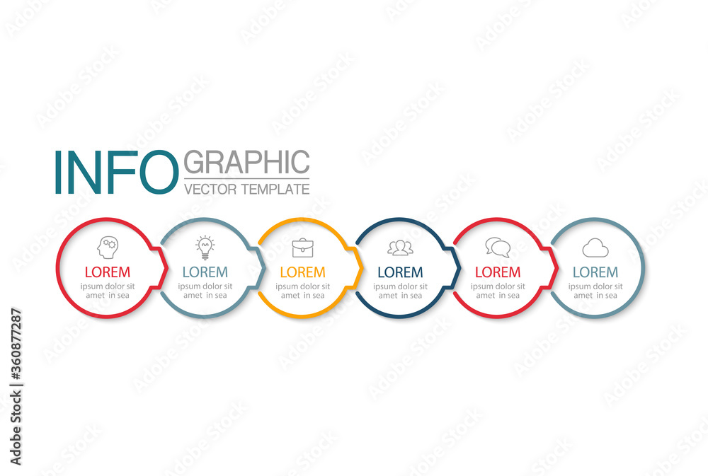 Vector infographic template with 6 steps or options. Data presentation, business concept design for web, brochure, diagram. Vector infographic template with 6 steps or options. Data presentation, business concept design for web, brochure, diagram.