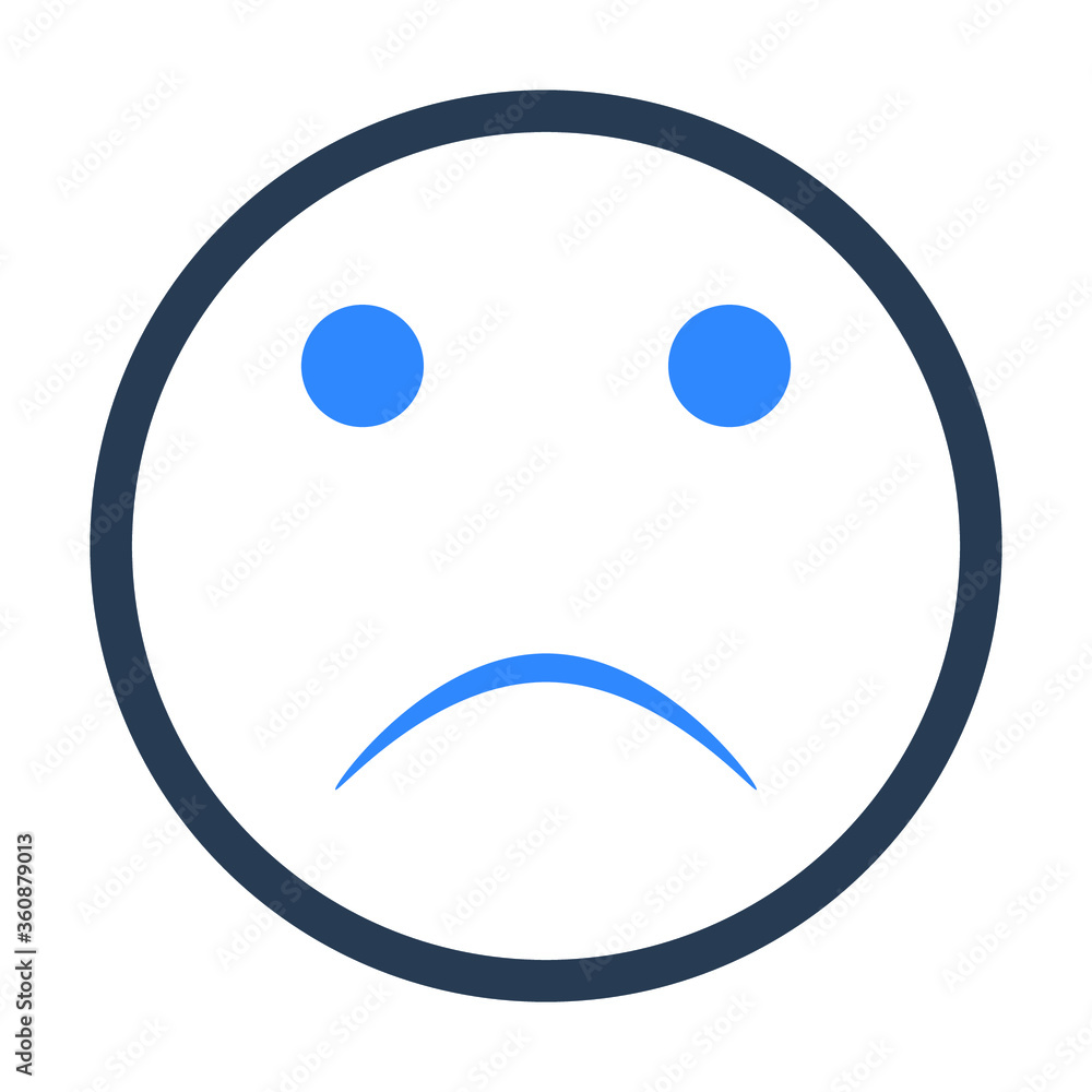 Sad emoji icon
