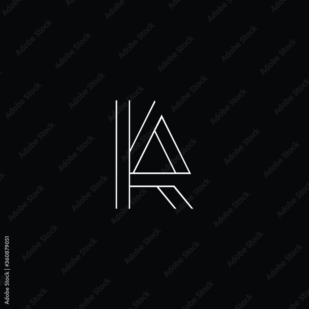 Professional Innovative Initial AK logo and KA logo. Letter AK KA LOGO Minimal elegant Monogram. Premium Business Artistic Alphabet symbol and sign Professional Innovative Initial AK logo and KA logo. Letter AK KA LOGO Minimal elegant Monogram. Premium Business Artistic Alphabet symbol and sign