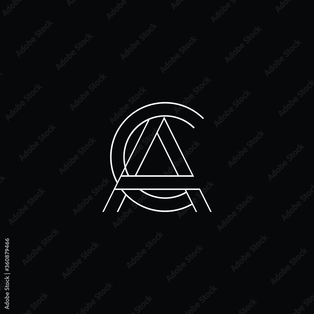 Professional Innovative Initial AC logo and CA logo. Letter AC CA LOGO Minimal elegant Monogram. Premium Business Artistic Alphabet symbol and sign Professional Innovative Initial AC logo and CA logo. Letter AC CA LOGO Minimal elegant Monogram. Premium Business Artistic Alphabet symbol and sign
