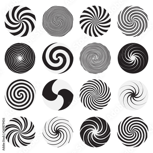 Vector swirl set