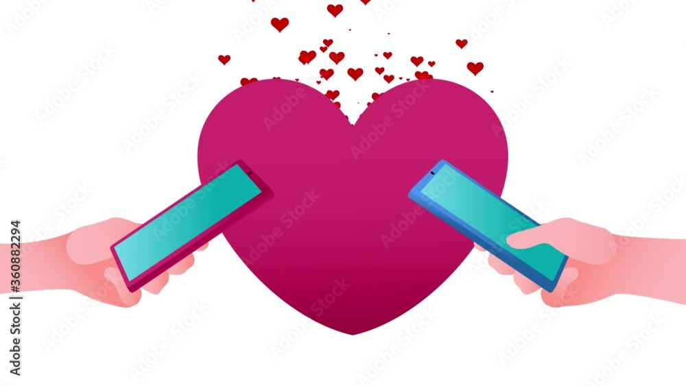 Couple hands using cellphone to dating online Couple hands using cellphone to dating online