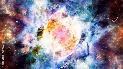 Star birth in the extreme. Elements of this image furnished by NASA