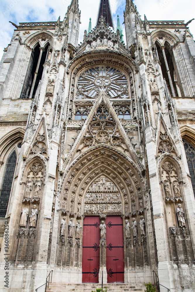 4th century Cathedral of Notre-dame de Rouen in Rouen, Normandy, France