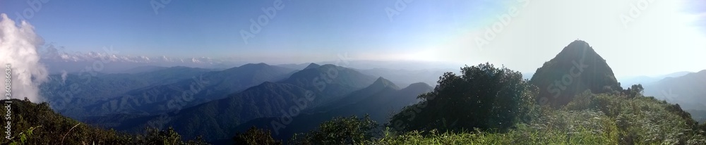 panorama of the mountains mokoju - obrazy, fototapety, plakaty 