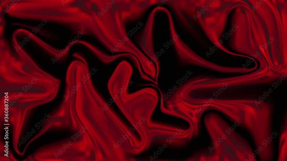 abstract red and black liquid background, silk waves, loop animation abstract red and black liquid background, silk waves, loop animation