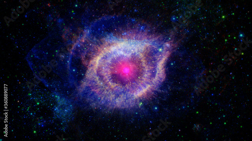 Purple universe, abstract nebula. Elements of this image furnished by NASA