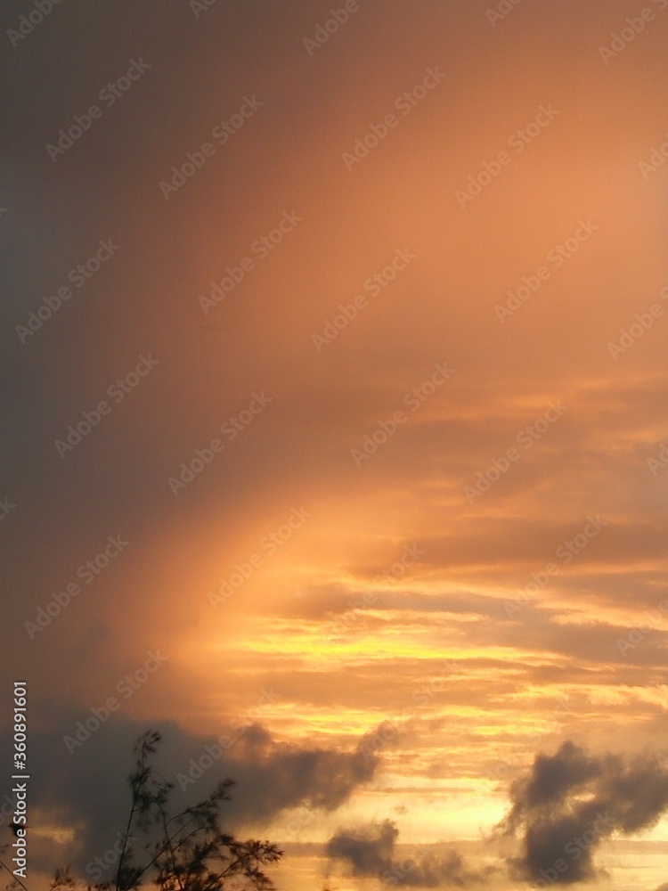 Fototapeta premium sunset in the sky