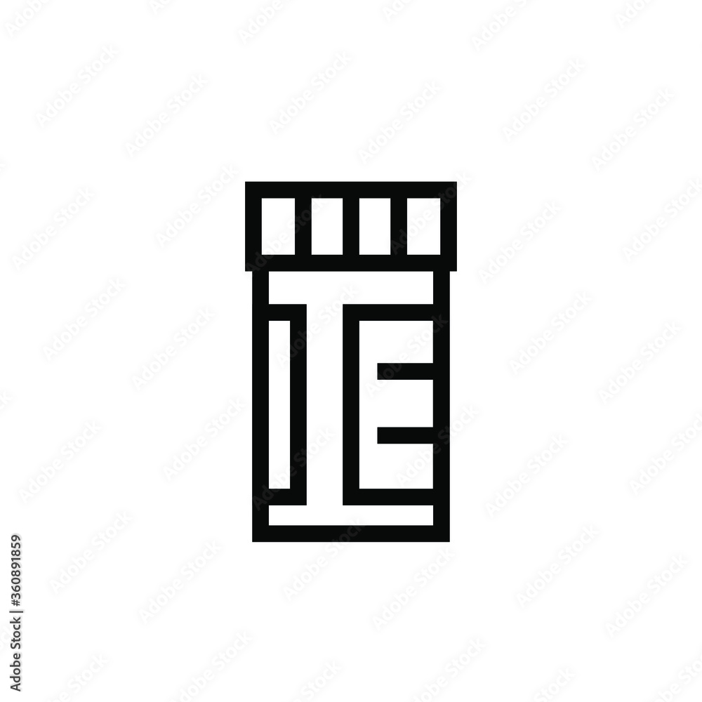 Capsule Bottle Icon Vector Logo Template Capsule Bottle Icon Vector Logo Template