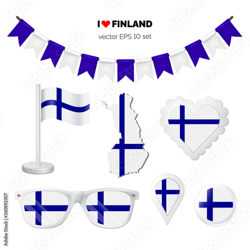 Finland symbol set