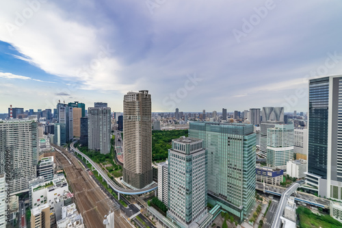 東京都港区浜松町から見た東京の都市風景 © zu_kuni