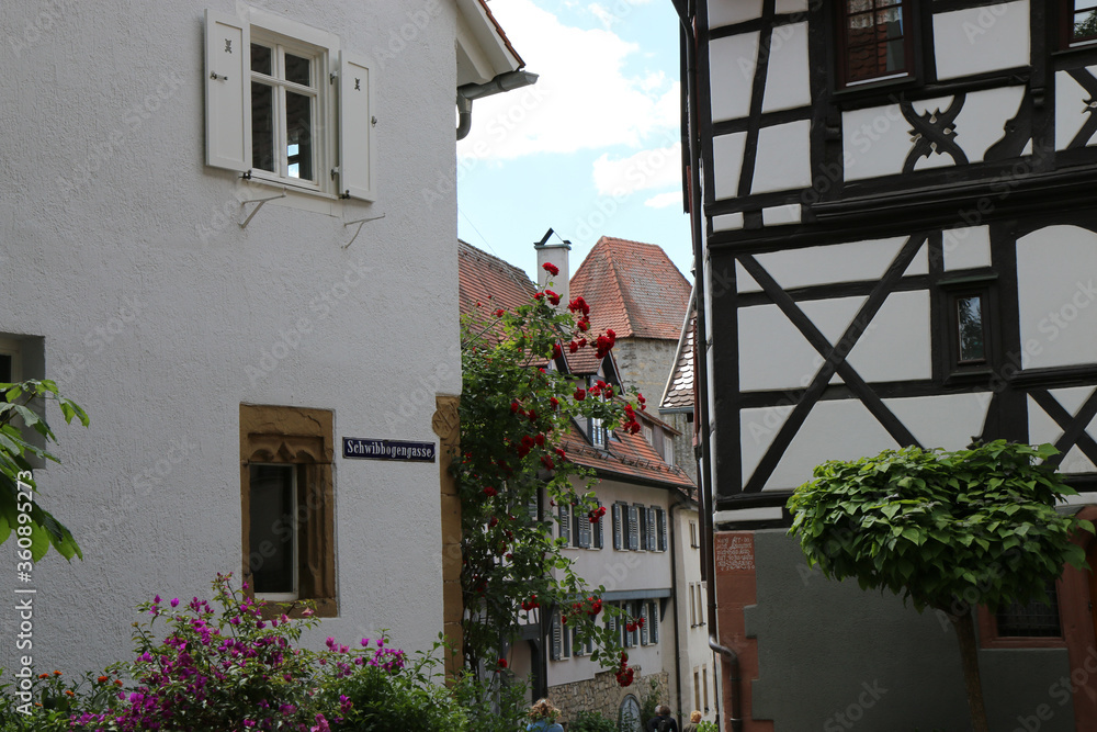 Bad Wimpfen, historic old town in Germany/Baden Württemberg with Staufen history