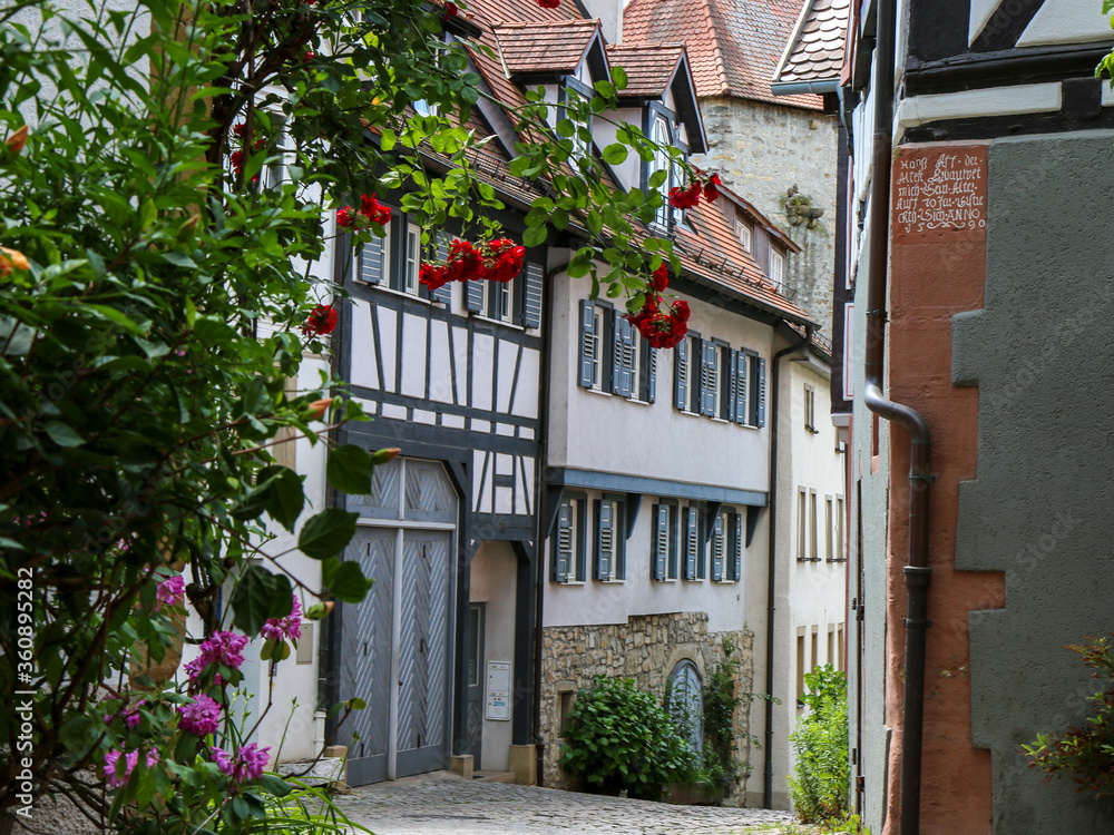 Bad Wimpfen, historic old town in Germany/Baden Württemberg with Staufen history