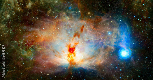 Fototapeta Naklejka Na Ścianę i Meble -  Infinite space background. Elements of this image furnished by NASA