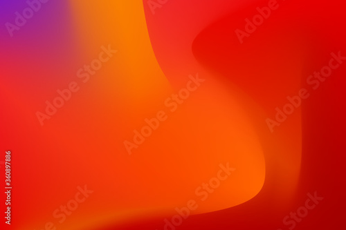 abstract orange red background with waves