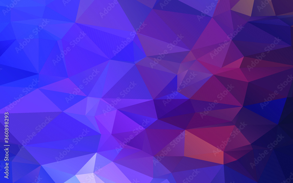 Abstract polygonal blue and purple background . Polygonal Space background with nebula and stars. Vector illustration for poster design. High technology, milky way concept. 