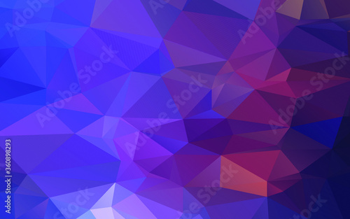 Abstract polygonal blue and purple background . Polygonal Space background with nebula and stars. Vector illustration for poster design. High technology, milky way concept. 