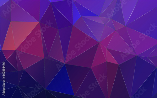 Abstract polygonal blue and purple background . Polygonal Space background with nebula and stars. Vector illustration for poster design. High technology, milky way concept. 