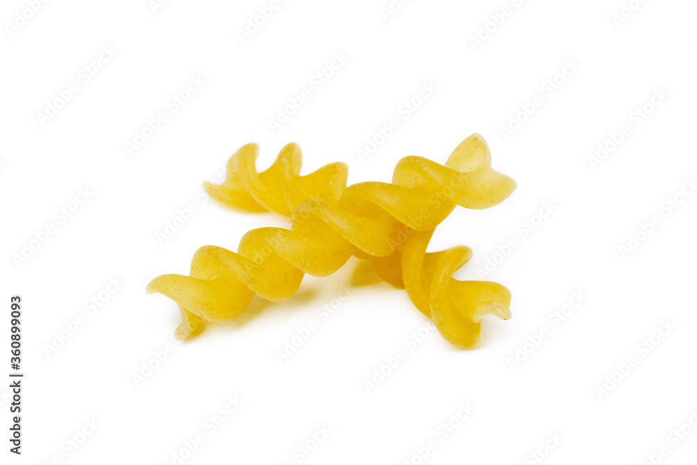 Fototapeta premium Traditional Italian pasta isolated on white background