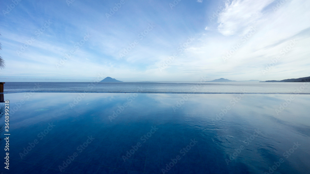 The largest infinity pool in the world. Bunaken. Indonesia.