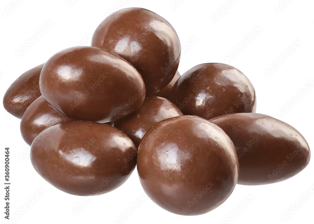 Chocolate balls close up isolated Chocolate balls close up isolated