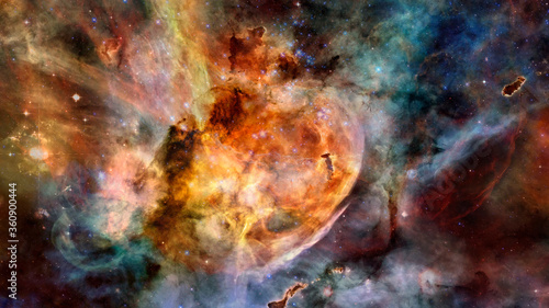 Fototapeta Naklejka Na Ścianę i Meble -  Cosmic landscape. Endless deep space. Elements of this image furnished by NASA