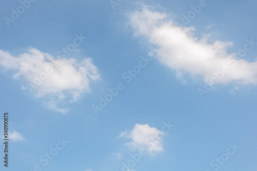 white clouds over blue sky