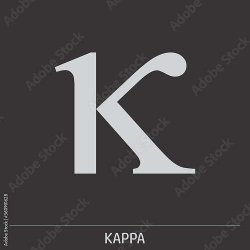 Kappa Greek letter icon