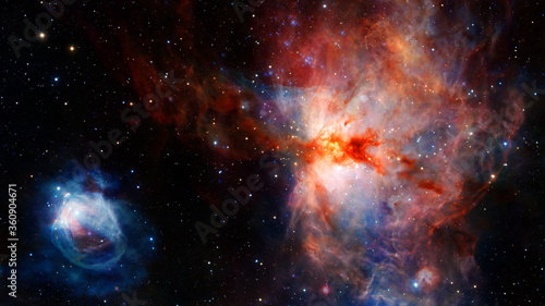 Fototapeta Naklejka Na Ścianę i Meble -  Universe with stars in outer space. Elements of this image furnished by NASA