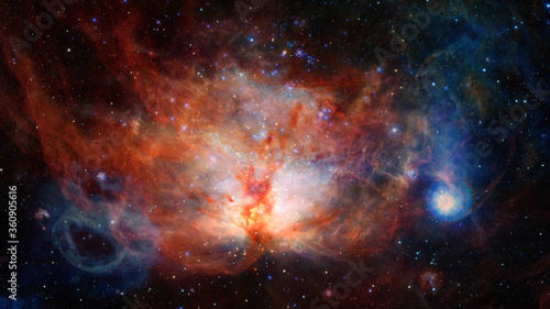 Fototapeta Naklejka Na Ścianę i Meble -  Outer space background. Elements of this image furnished by NASA