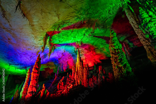 Stunning Huanglong Yellow Dragon Cave