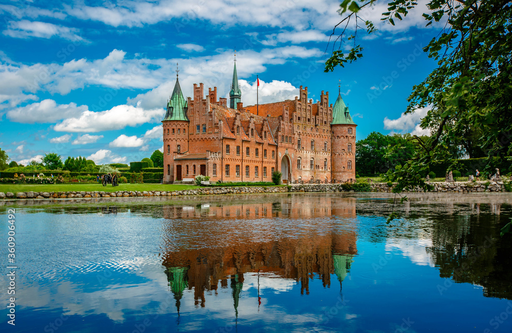 Egeskov castle in the Denmark
