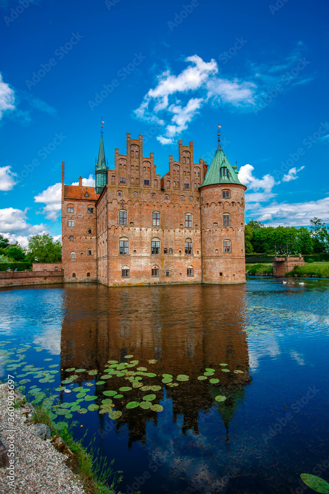 Egeskov castle in the Denmark