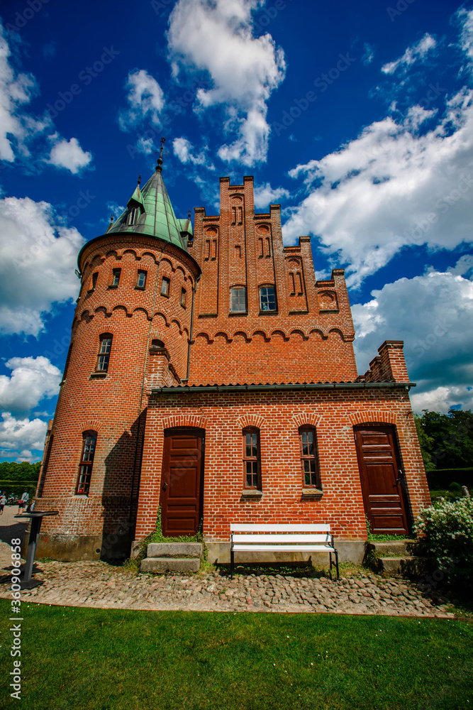  Egeskov castle in the Denmark