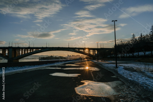 Wallpaper Mural bridge over river Torontodigital.ca