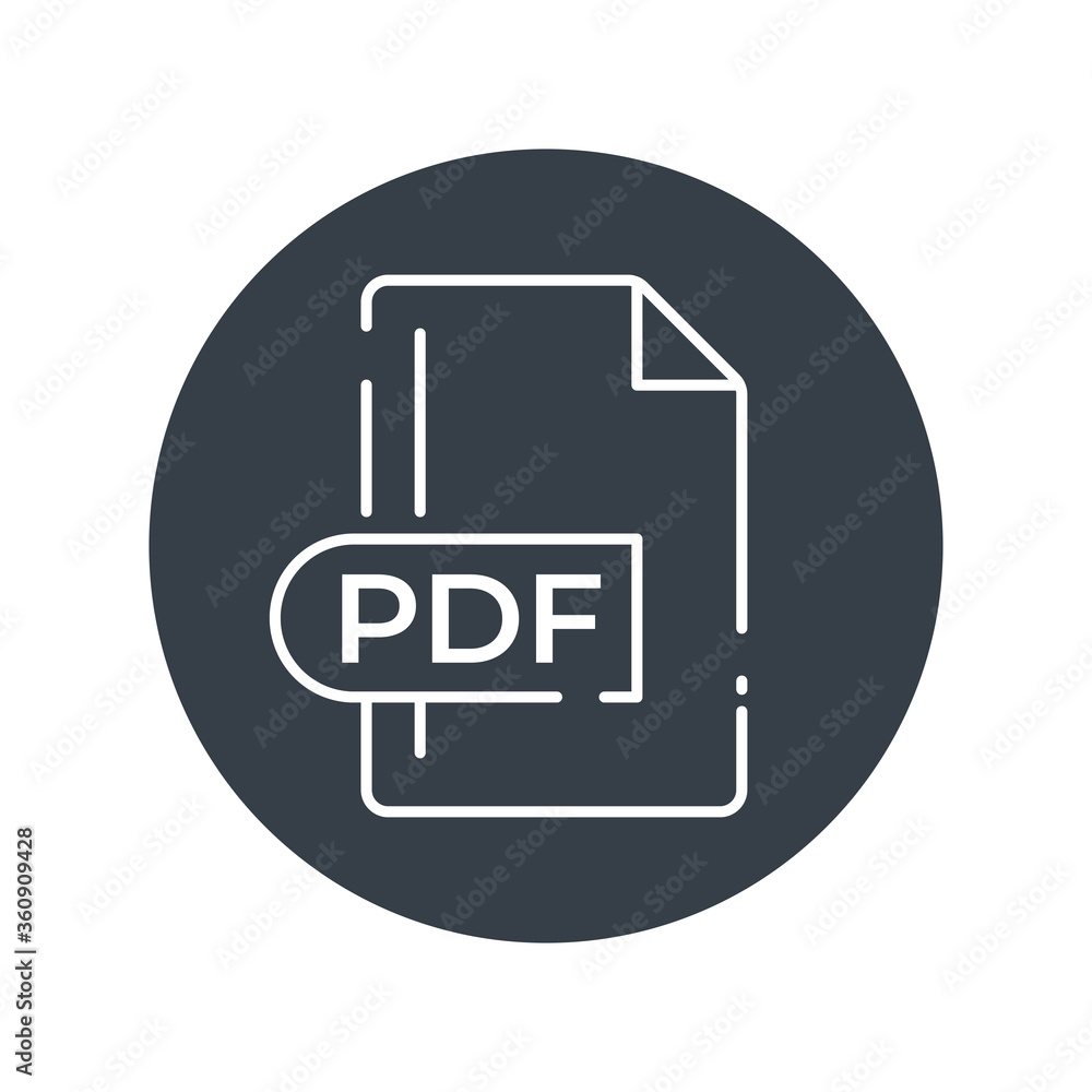 PDF File Format Icon. PDF extension filled icon. PDF File Format Icon. PDF extension filled icon.