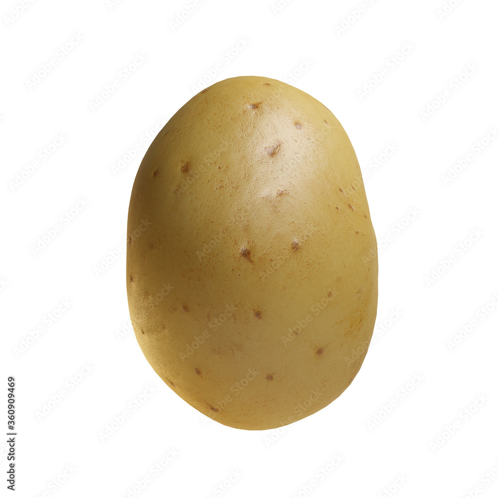 Perfect potato isolated on colorful background. Perfect potato isolated on colorful background.